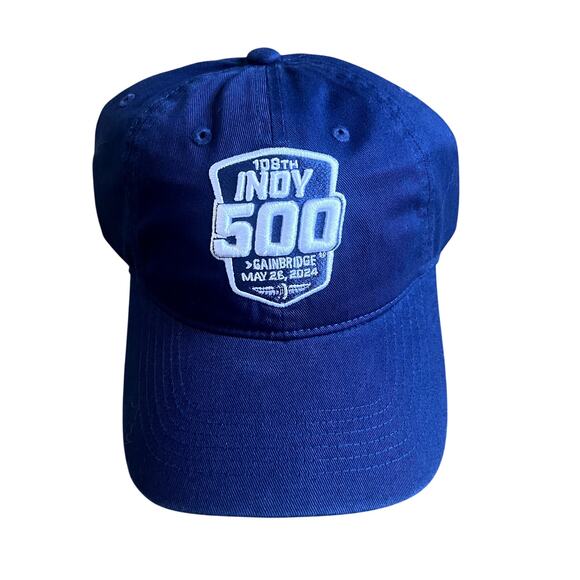 108th Indy 500 Gainbridge May 2024 Hat One Size- Blue - Picture 1 of 4